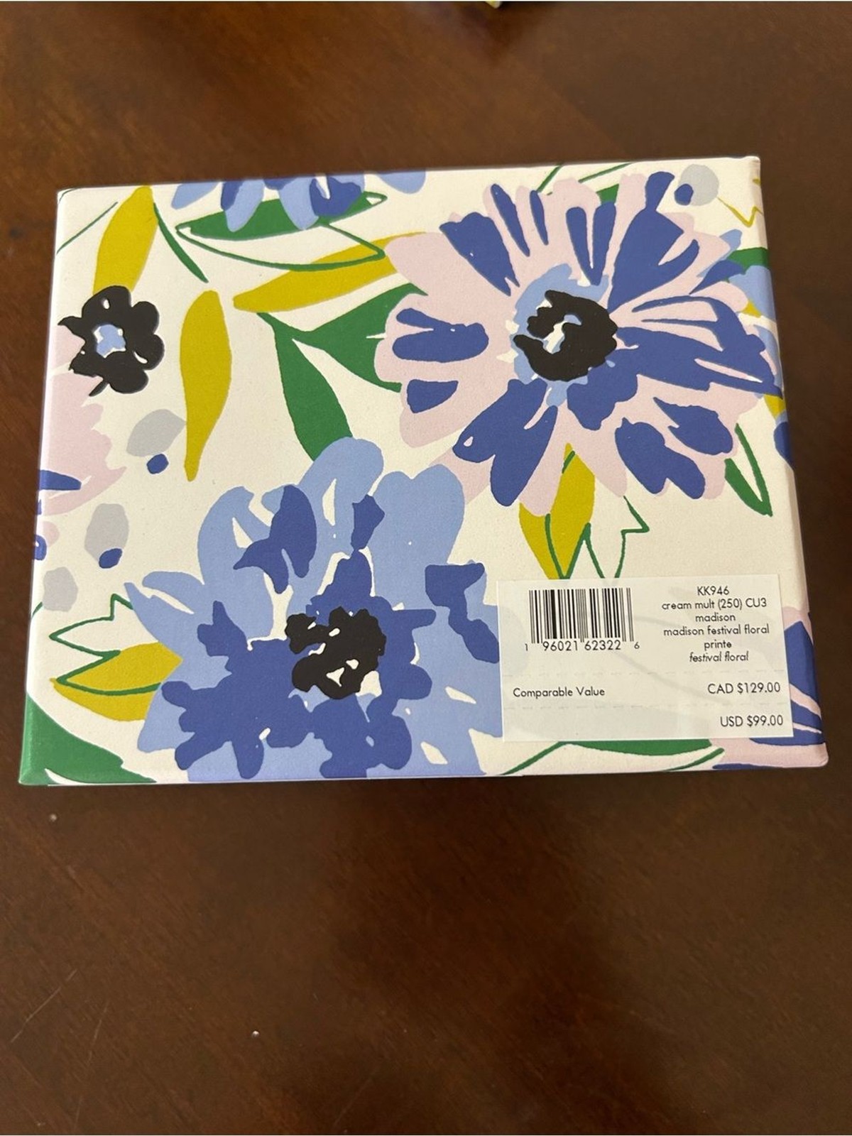 Kate Spade NIB Boxed Madison Floral Small Slim Card Holder