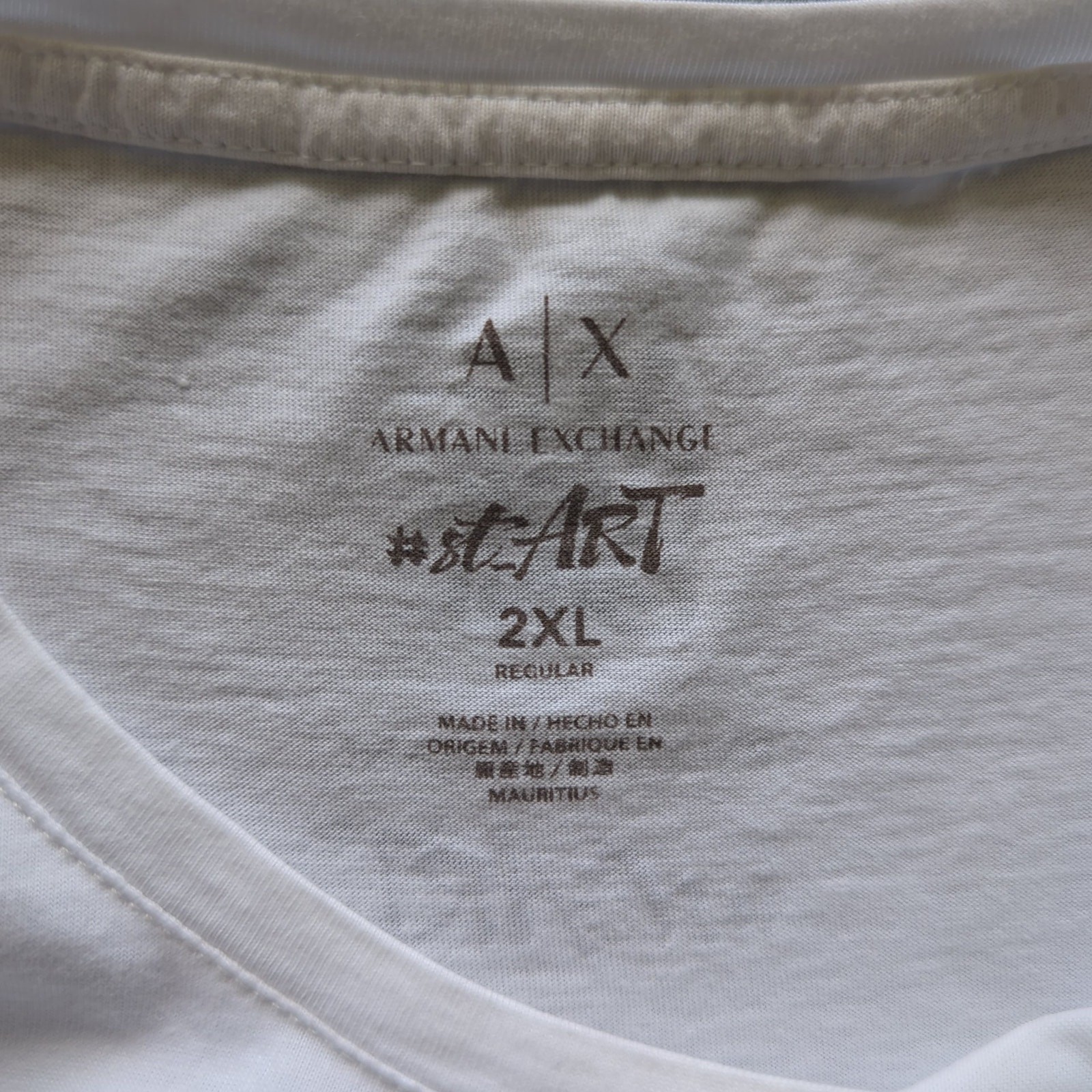 Armani Exchange Ale Giorgini #stART Graphic Tee White 2XL