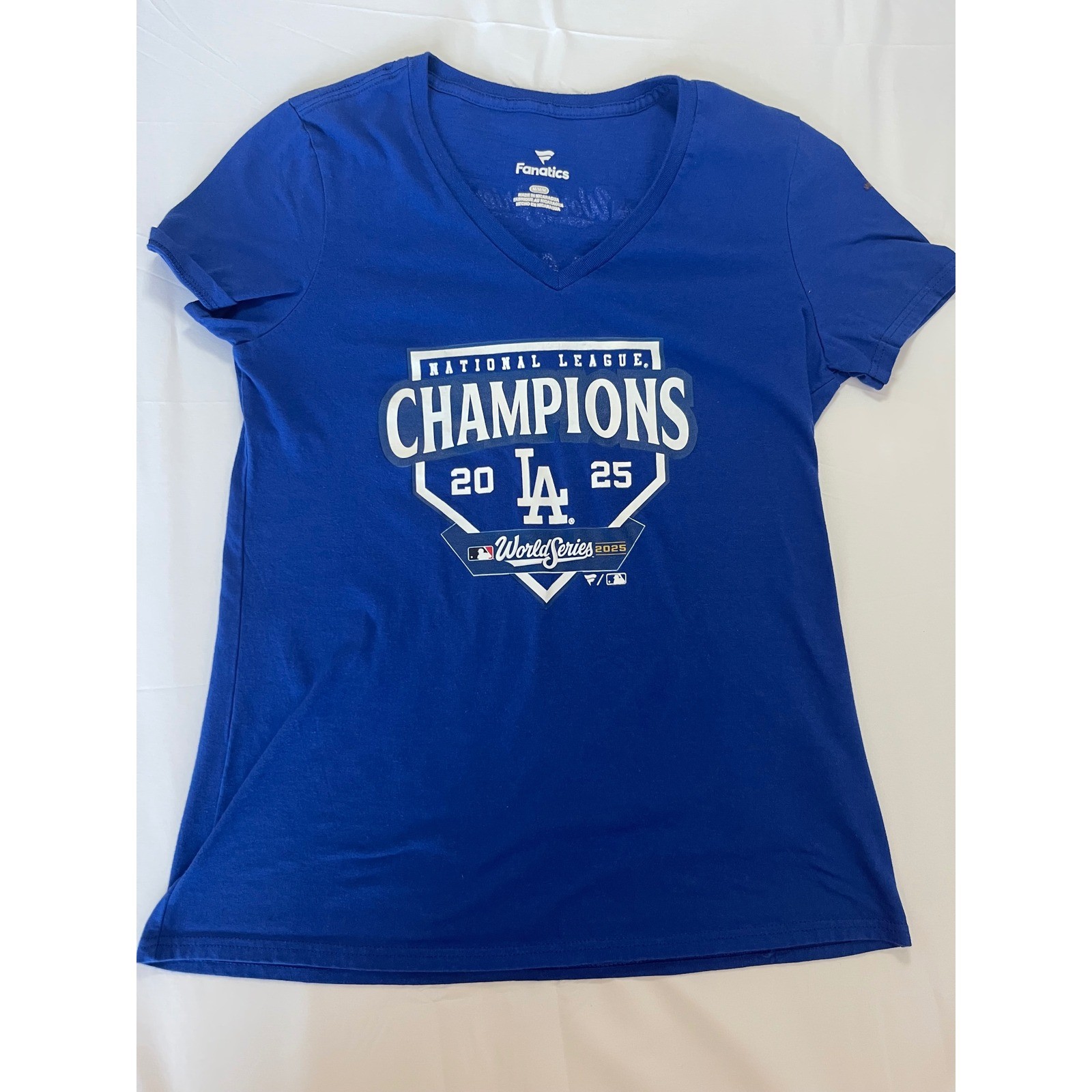 Fanatics Los Angeles Dodgers NL Champions 2024 World Series Will Smith Shirt M