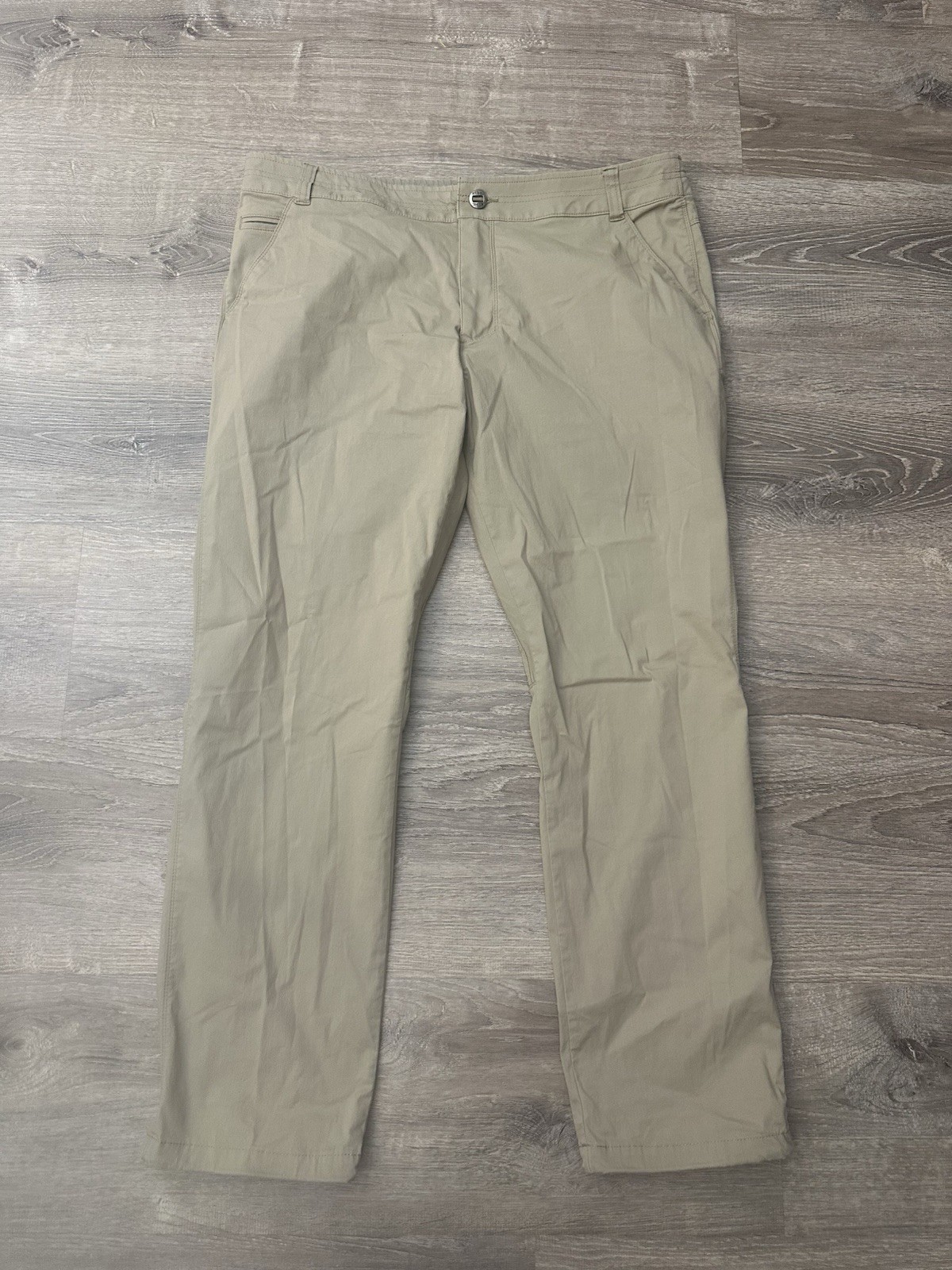 Kuhl Resistor Lite Chino Pants Mens 38×30 Beige Stretch Nylon Hiking Outdoor