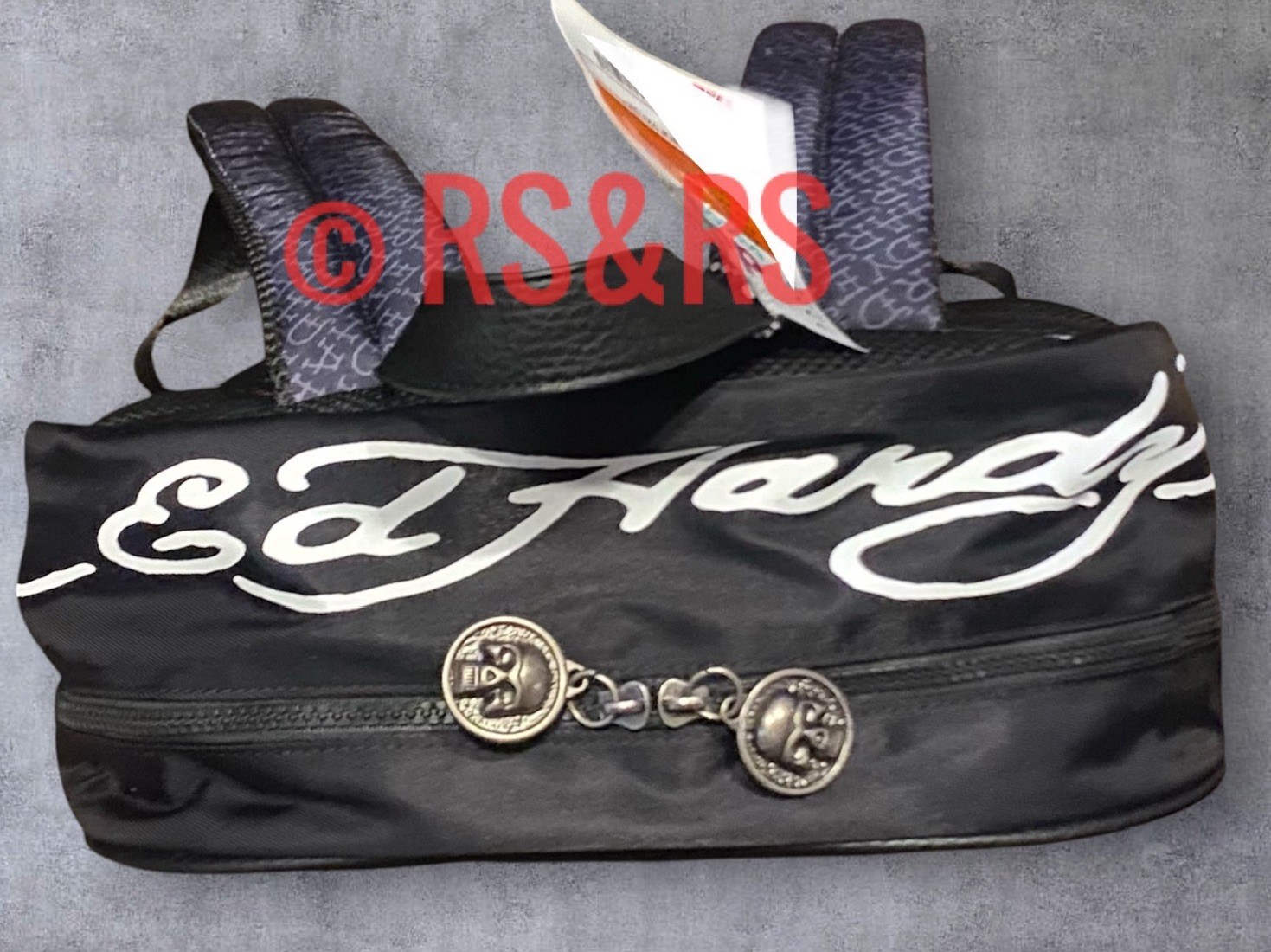 Ed Hardy Screaming Tiger Graphic Tattoo Large School Bag Backpack ~ Y2K ~ NWT