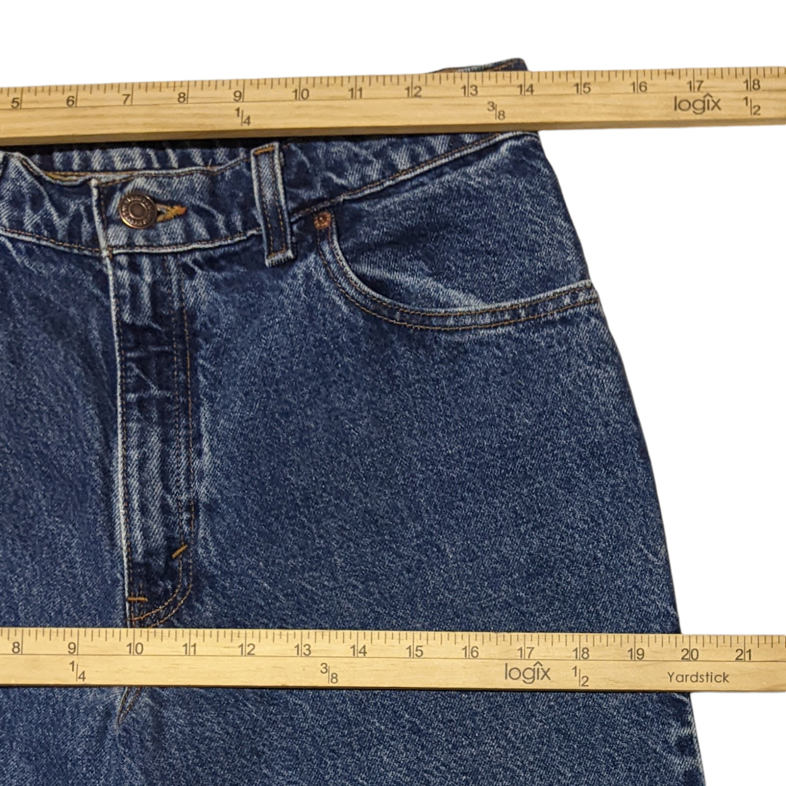 Vintage 90s Levi’s 550 High Waist Mom Jeans 11 (28×30) Relaxed Grunge Denim 1996