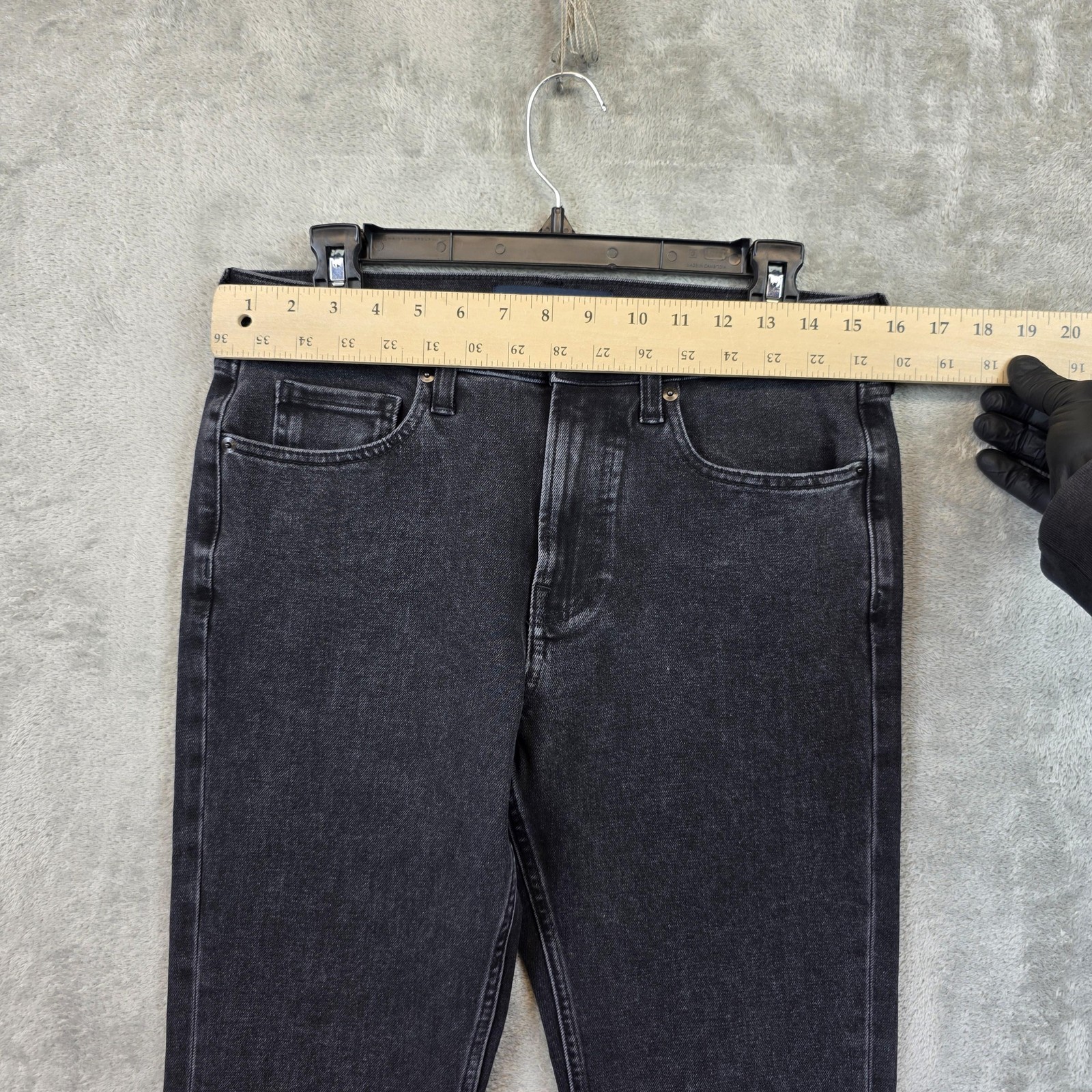 Everlane Uniform Jeans Mens 31×30 Black Charcoal Wash Slim Stretch Organic Denim