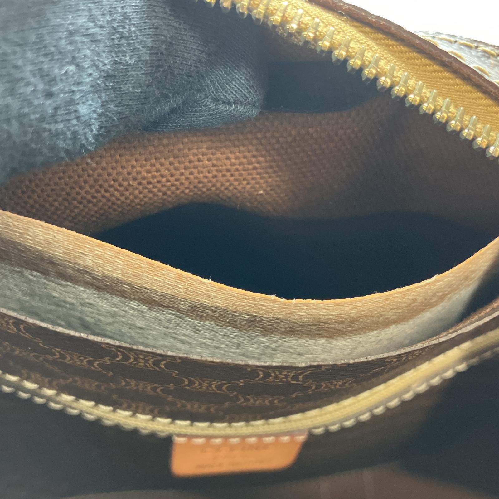 CELINE Tote Bag Macadam Pattern with internal peeling MC96 Brown