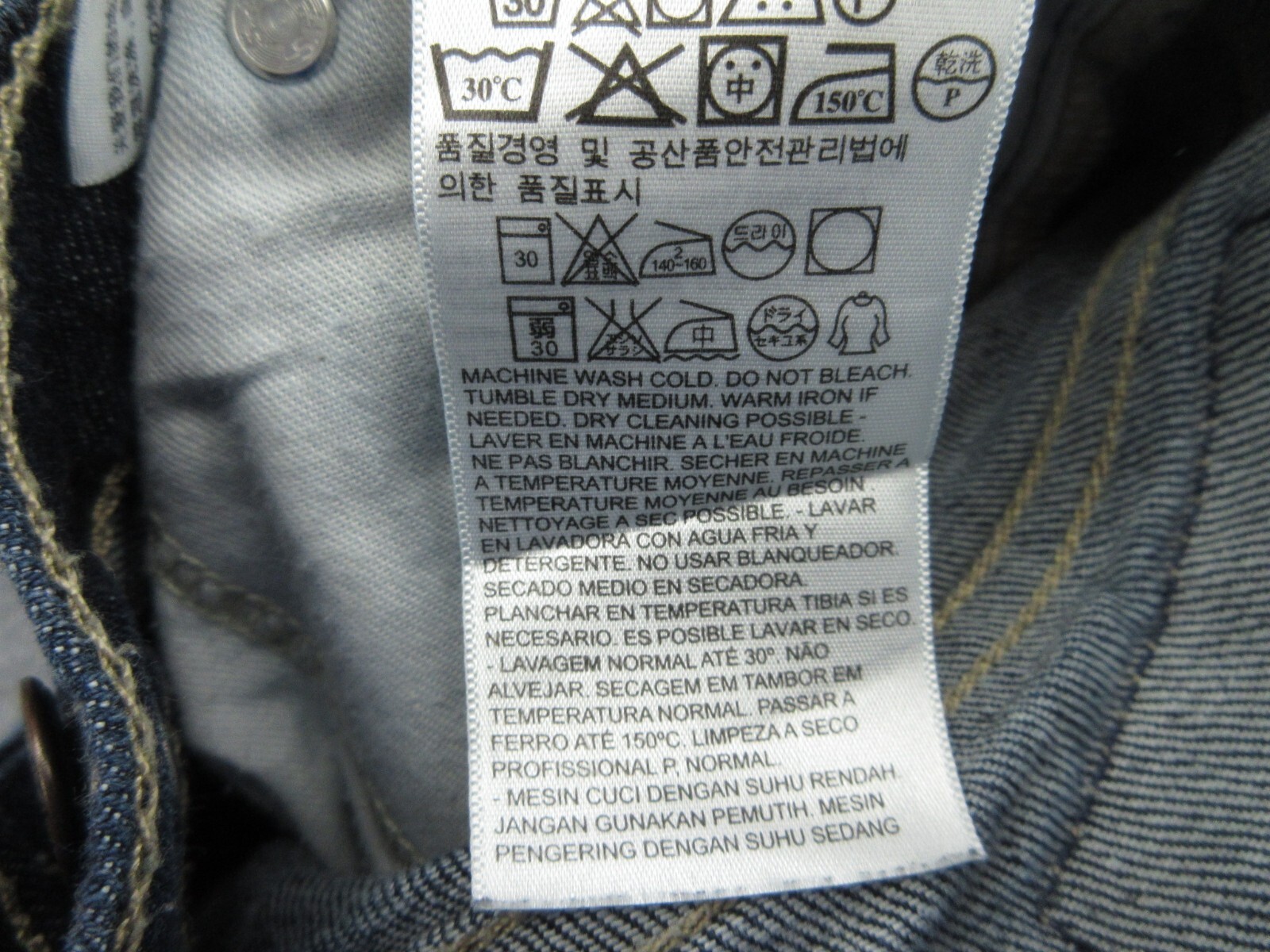 Levis 511 Jeans Mens 29×32 Blue Slim Fit Straight Mid Rise Western (FITS 28×30)