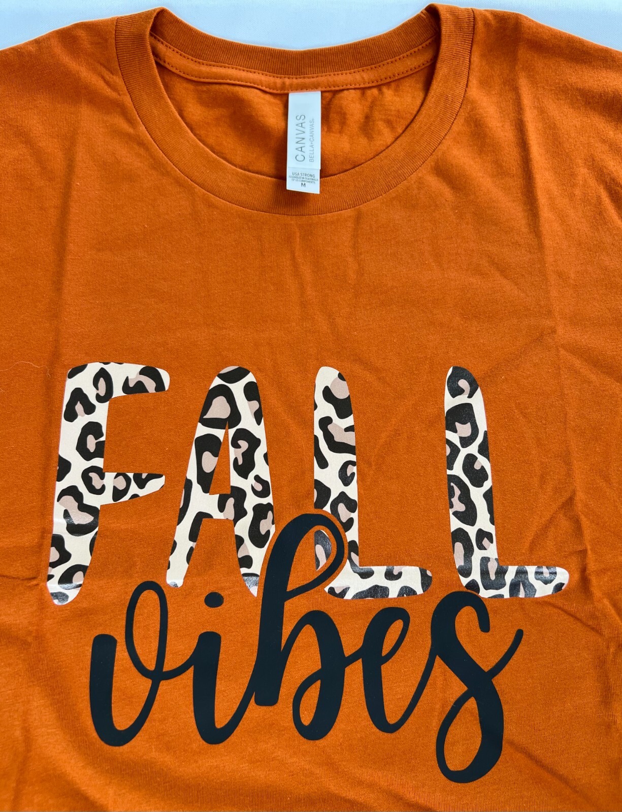 New Handmade Fall T-Shirts | Bella + Canvas & HTV | Various Fall Colors | Size M