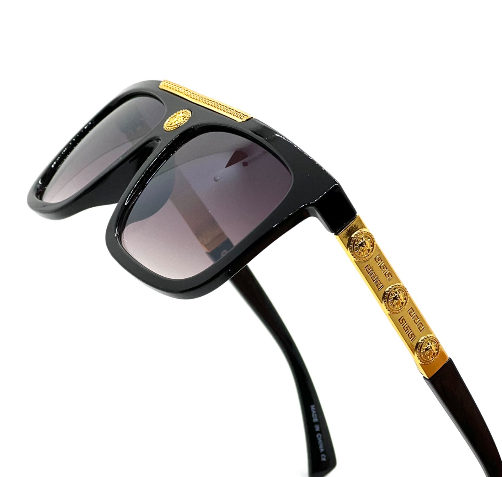 Clear Lens Large Flat Top Outdoor Hip Hop Rapper Retro Bold Sunglasses Women New