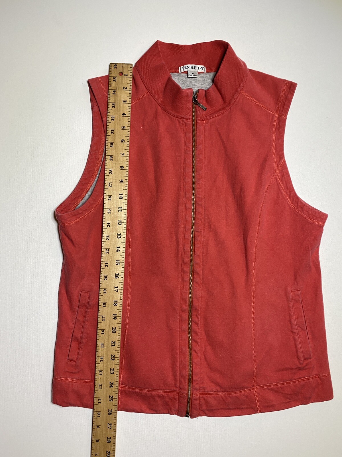 Pendleton Full Zip Sweater Vest Men’s XL Outdoor Classic Pockets City Modern