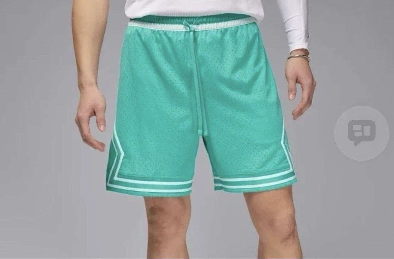 Air Jordan Diamond Dri-FIT Sport Mesh Shorts Washed Teal Men’s XL HF9910-392