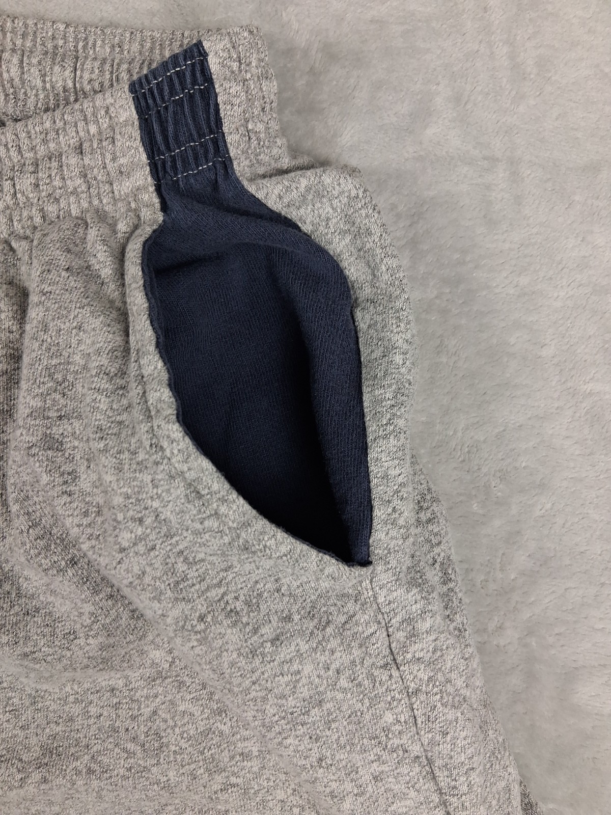 Chubbies Lounge Sweat Cotton Shorts Men L (28 inch Elastic Waist) Gray Made USA