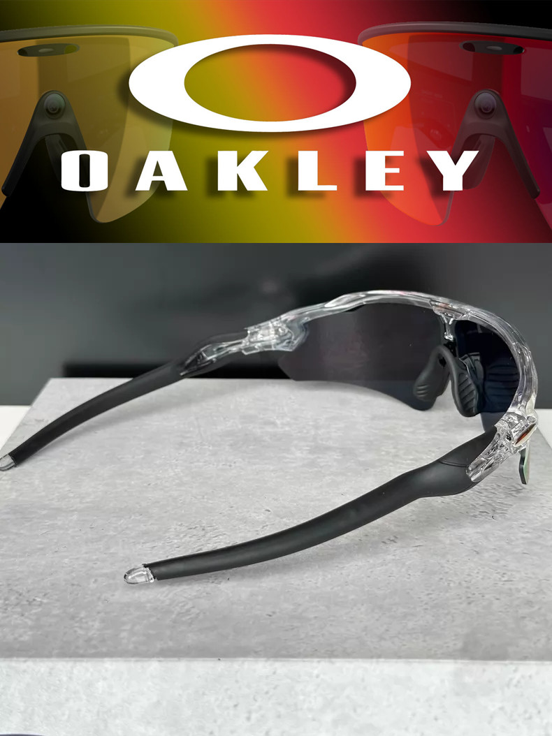 Oakley Radar Ev Path Sport Sunglasses OO9208 Clear Frame Ruby Lenses