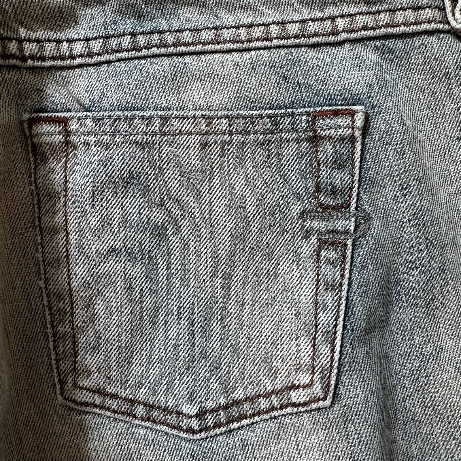 Made In Italy Diesel Lowrise Bootcut Gray/Pink Denim Jeans Size 29