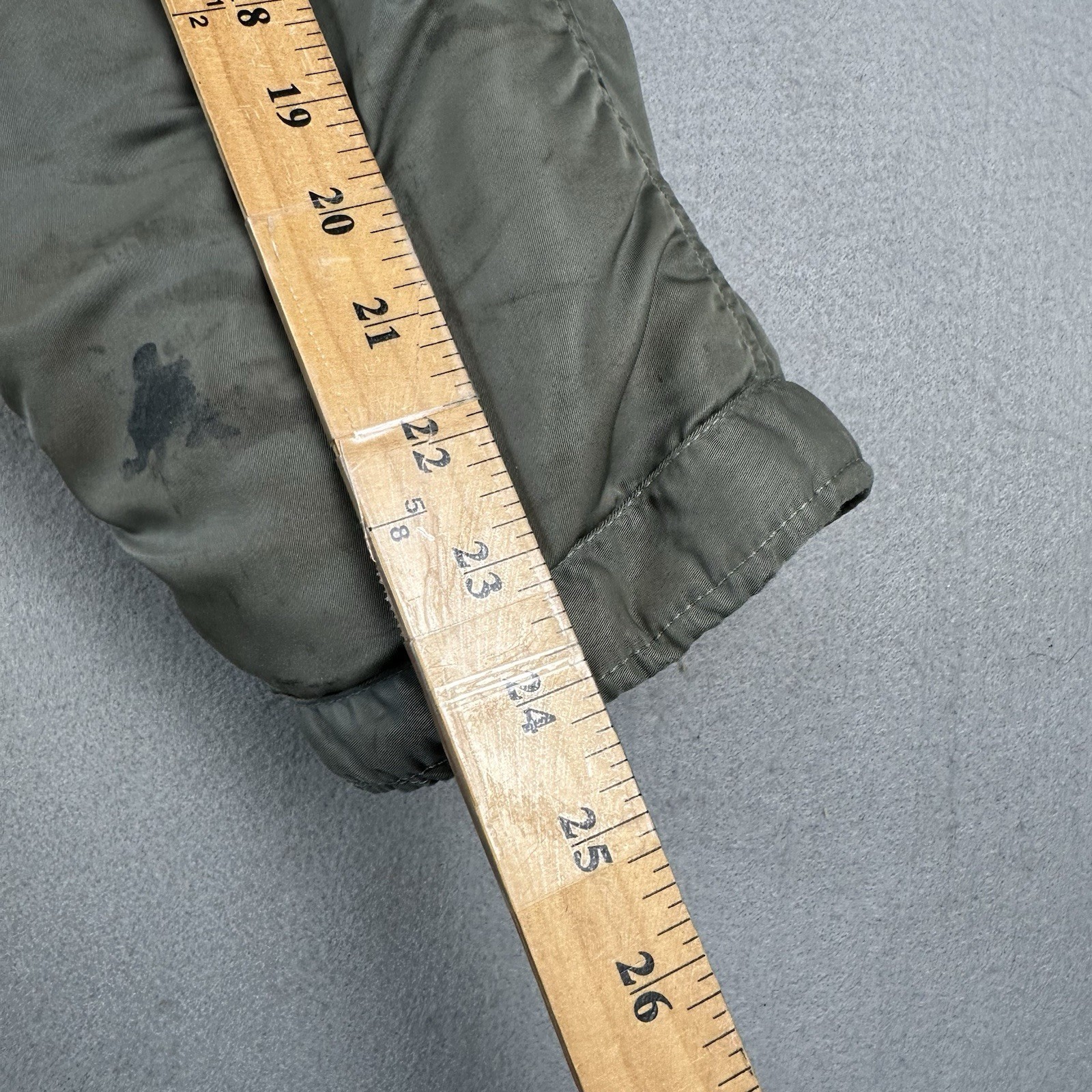 Vintage 50s US Air Force N-3B Snorkel Parka Large Green Fur Military Jacket