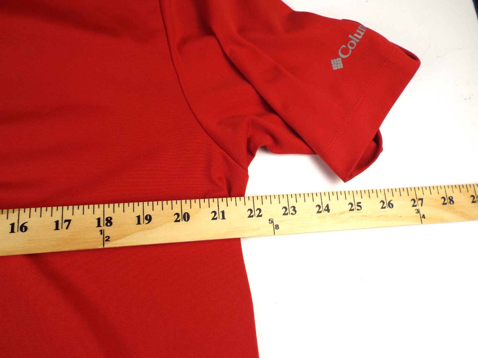 Columbia Men’s Polo Golf Shirt Short Sleeve Shirt Size Large Red Free Returns