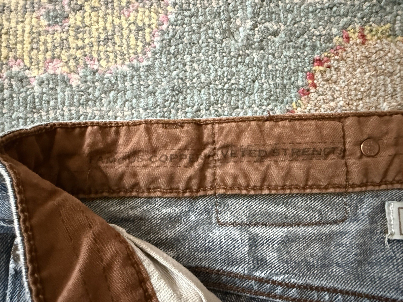 Levi’s Authentics Signature Copper Riveted Men’s Y2K Low Boot Jeans Medium 36×34