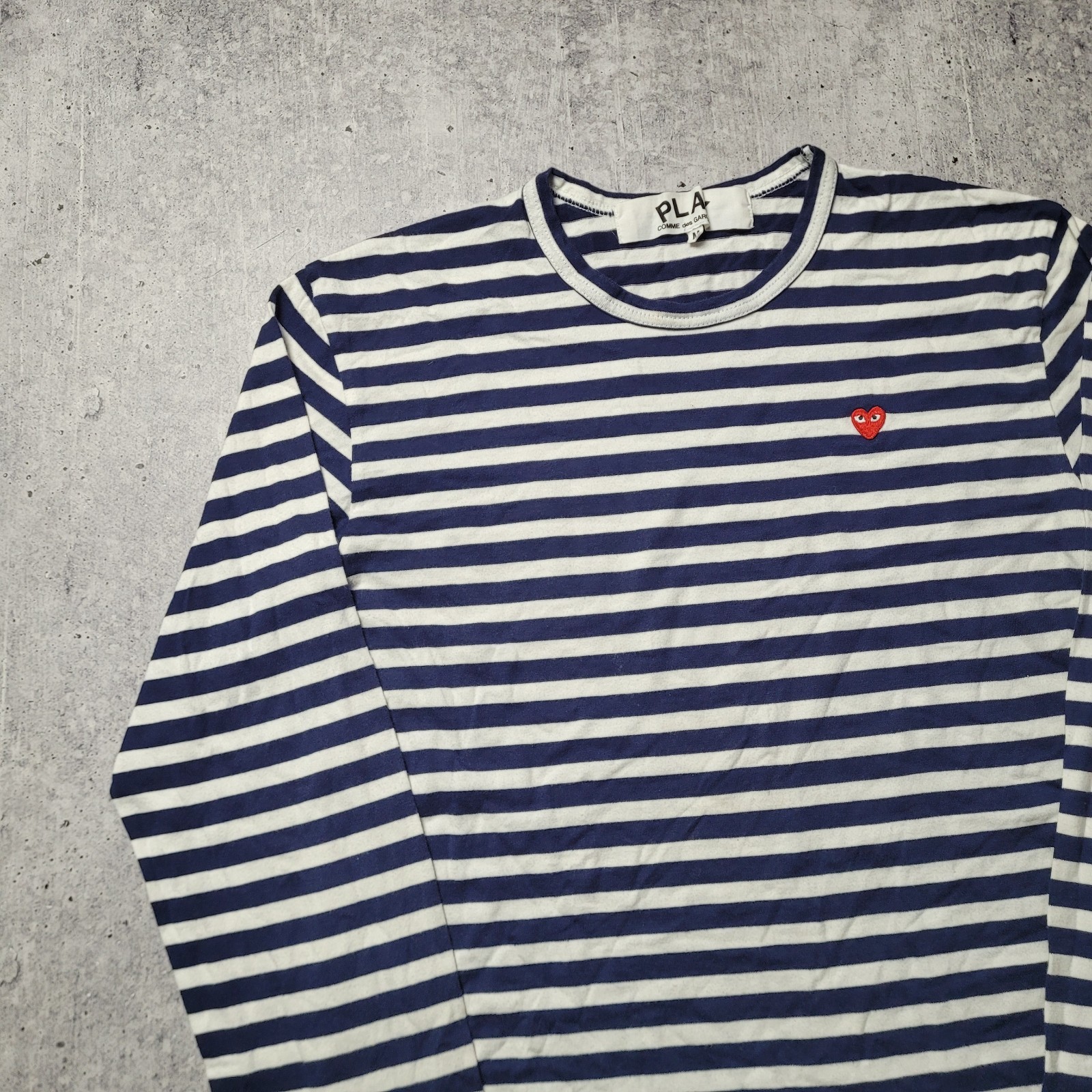 Comme des Garcons Striped Long Sleeve T Shirt Mens Size M (S)