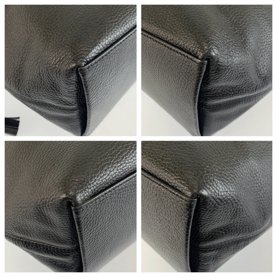 COACH Andy H2279-CA200 Tote Bag Shoulder Bag Black Gold Hardware leather
