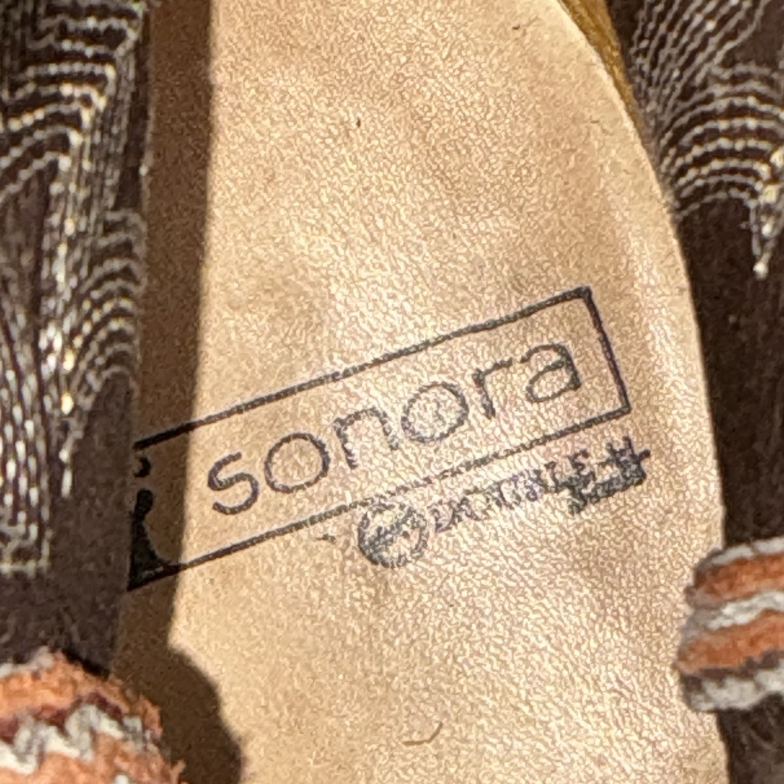 VINTAGE Sonora Western Cowboy Boots Men’s 7D Brown Leather Mexico Made #21C5
