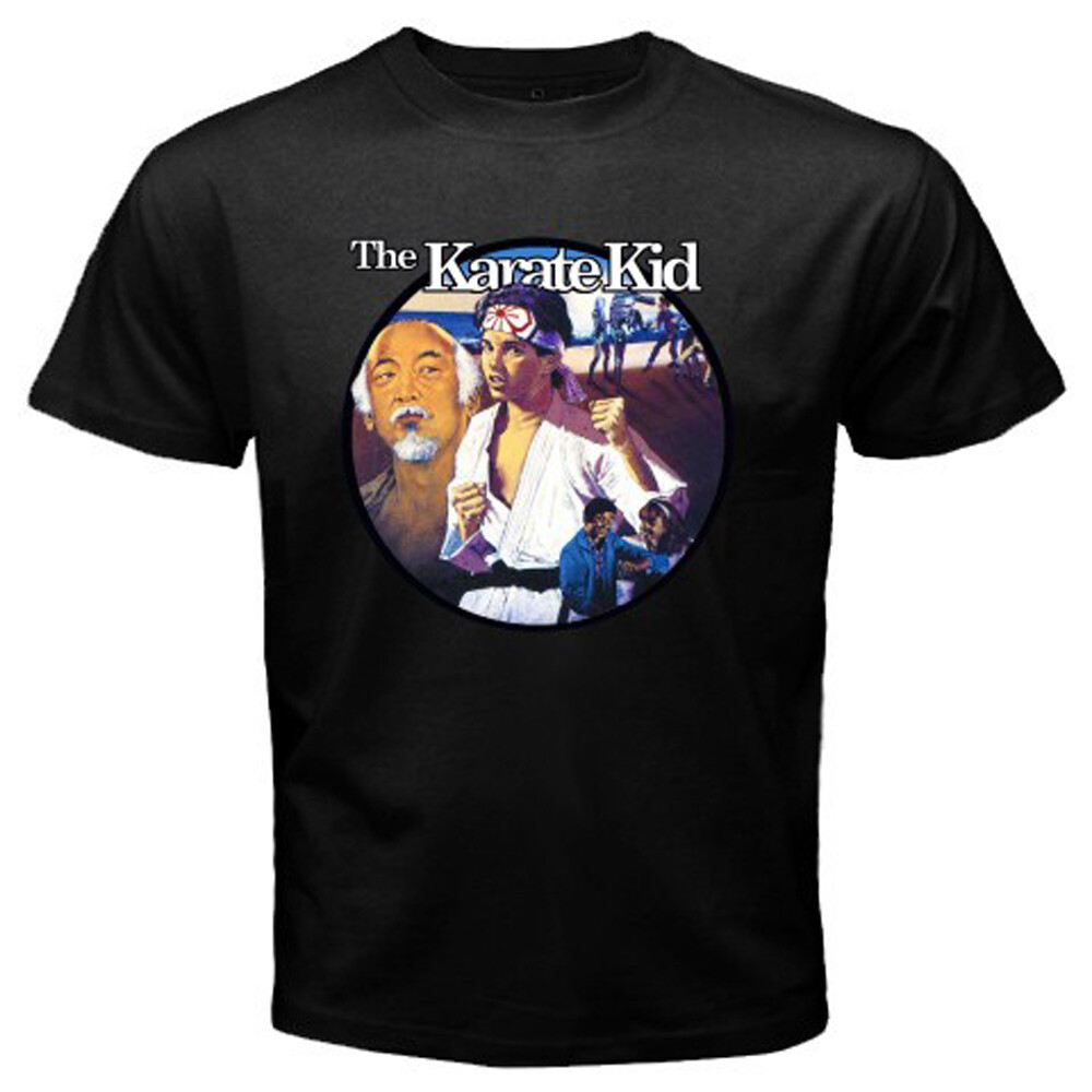 Karate Kid Retro Movie Men’s Black T-Shirt Size S-3XL