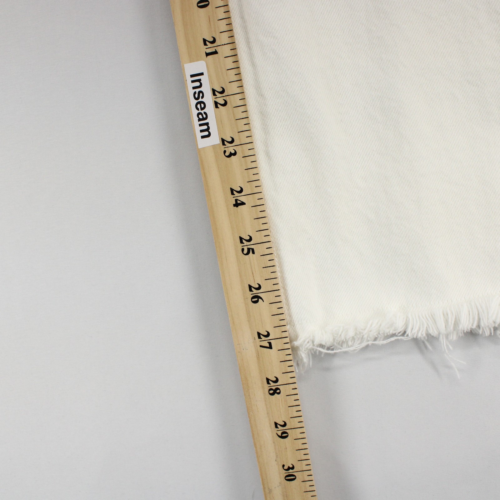 AllSaints Aki Jeans Womens 28 White Crossover Waist Raw Hem Wide Leg Asymmetric