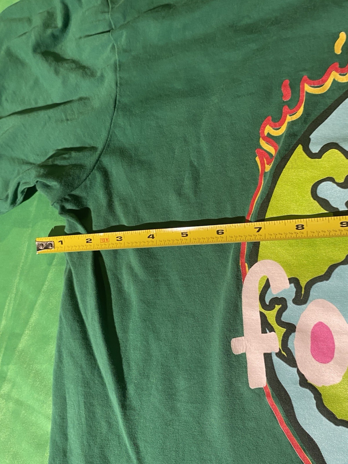 Rich Forever Graphic T Shirt Mens Green Streetwear Money World Tee