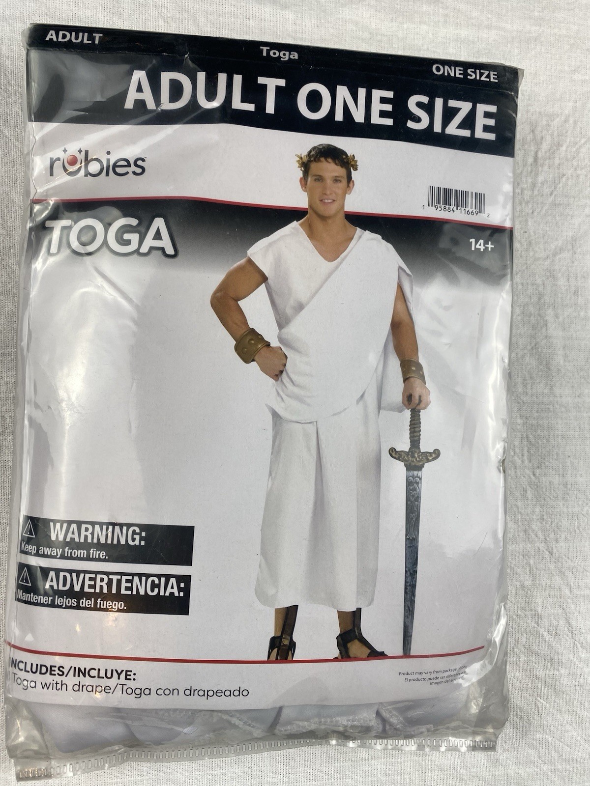 Rubies Men’s Ancient Greek Roman Toga Halloween Costume Theater Cosplay One Size