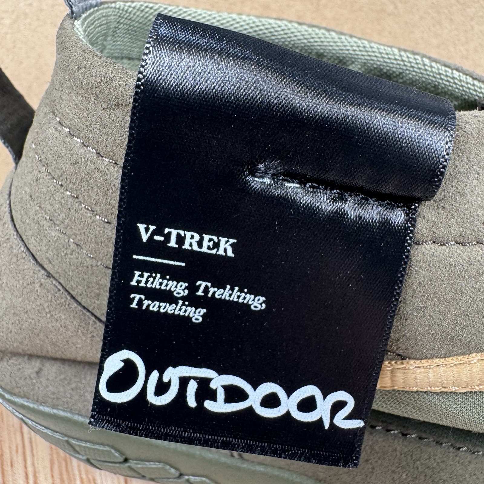 Vibram V-Trek Mens 44 US 10.5/11 Military Dark Grey Wool Blend Hiking Barfoot