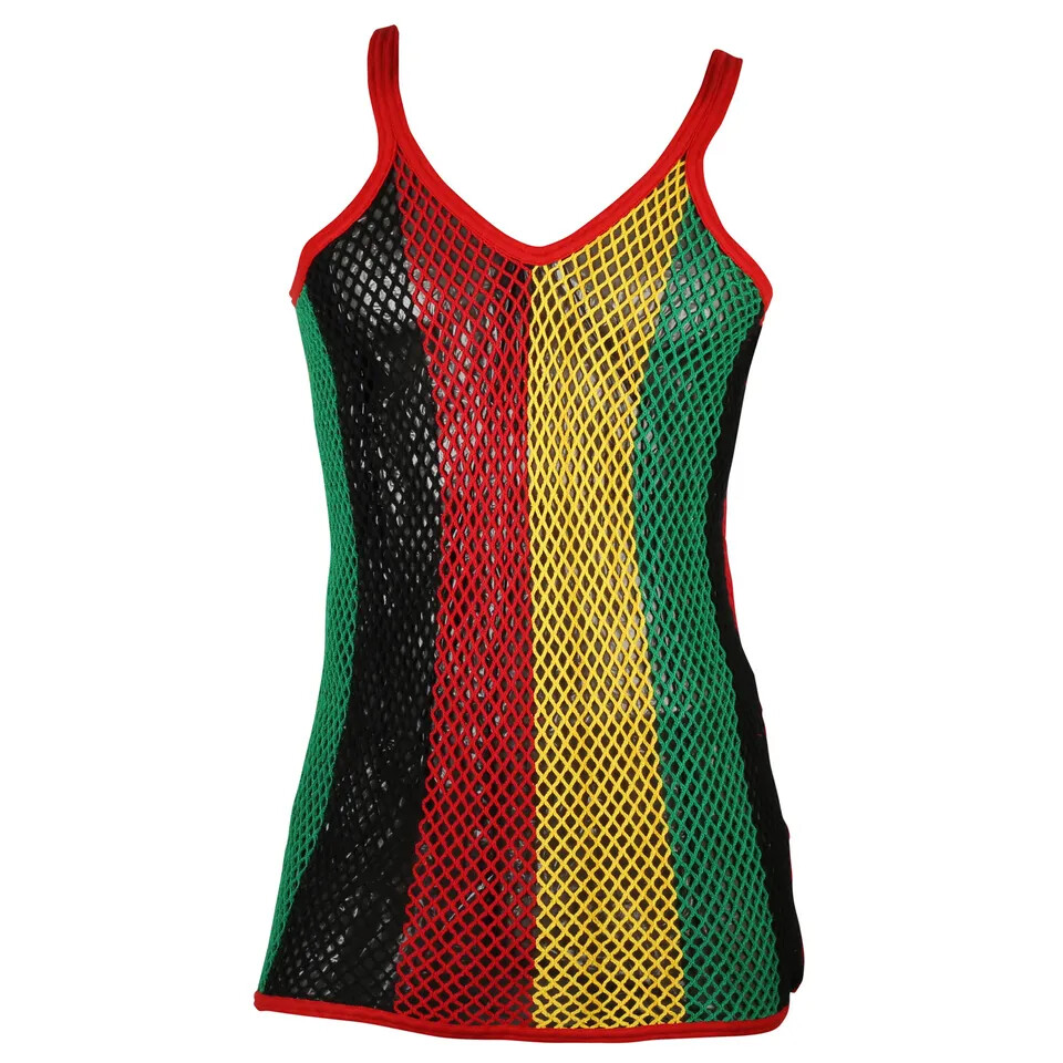 New Genuine Fiesta Cotton Mesh Striped Tank Tops – ALL SIZES