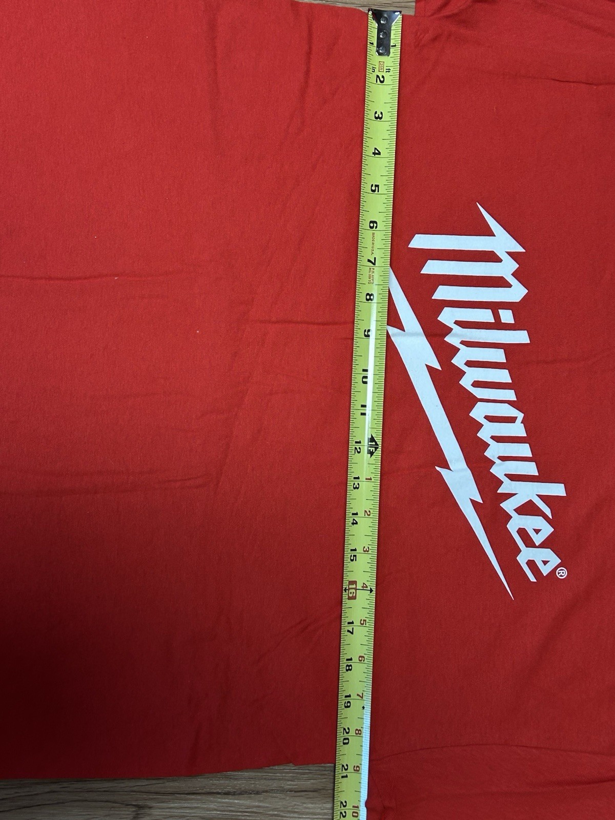 Milwaukee Tools Nothing But Heavy Duty Red T-Shirt Short Sleeve M12 18 NEW LARGE