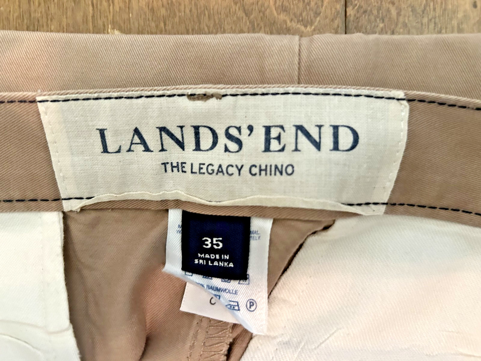 Lands End Legacy Chino Pants Mens 35×32