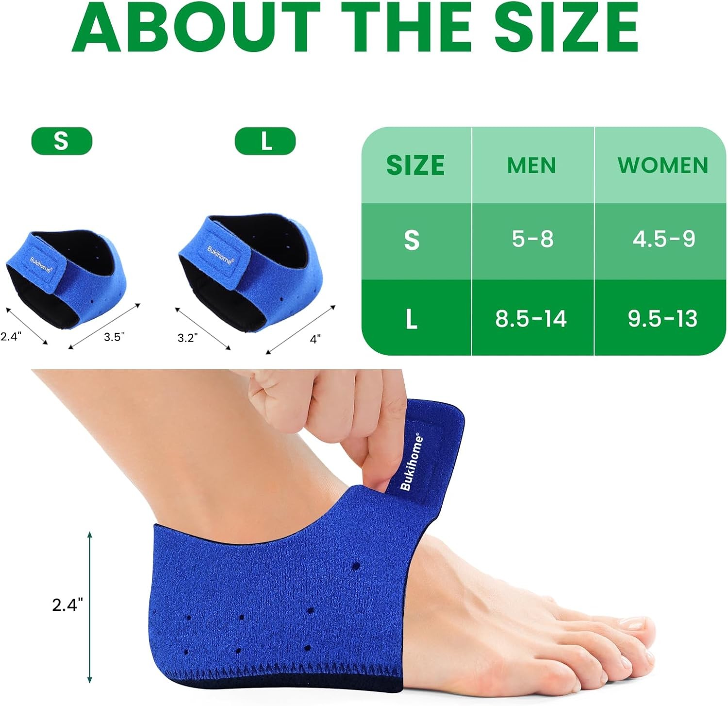 Plantar Fasciitis Gel Heel Protectors-Heel Cups,Heels Spur Pain Relief