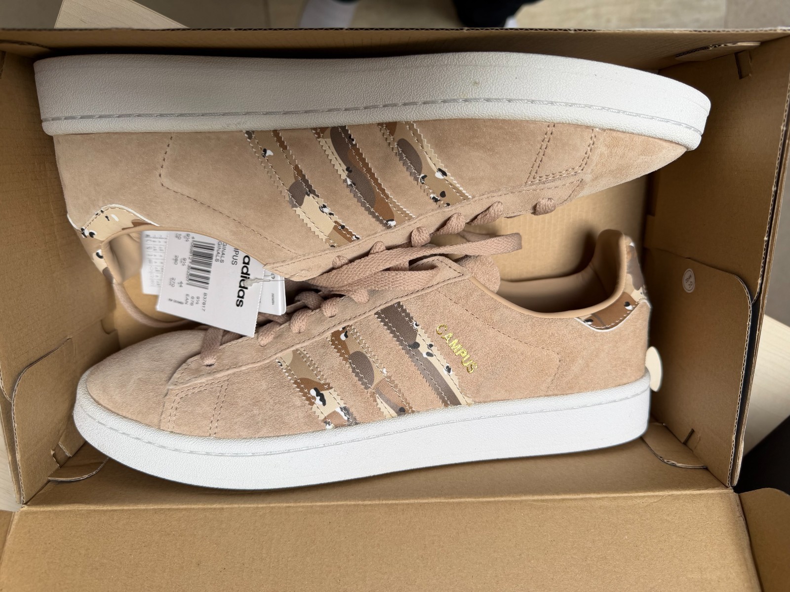 Adidas Campus ‘St Pale Nude’ B37817 Beige Size US 10 UK 9.5 EU 44