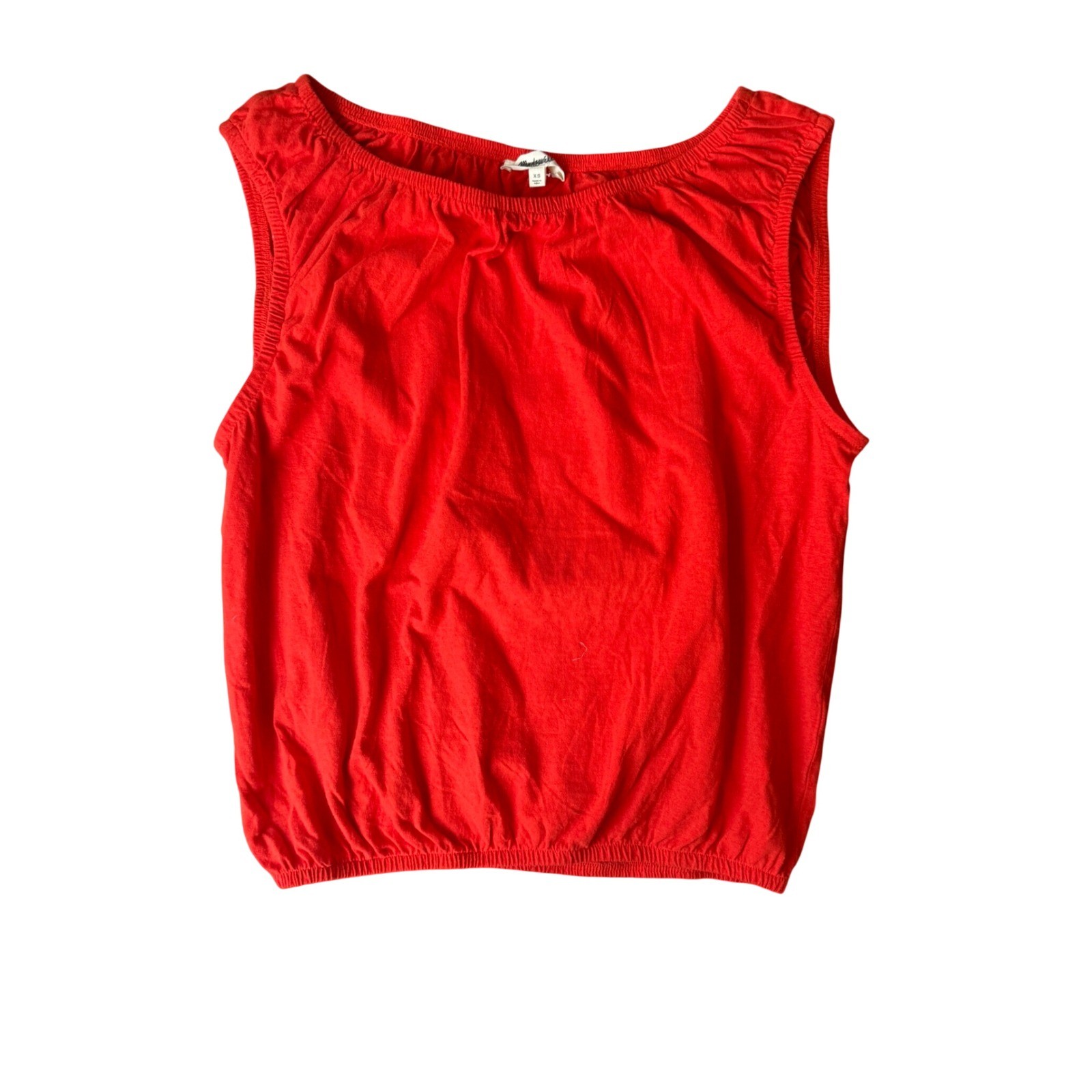 Madewell bubble tee red NWT XS