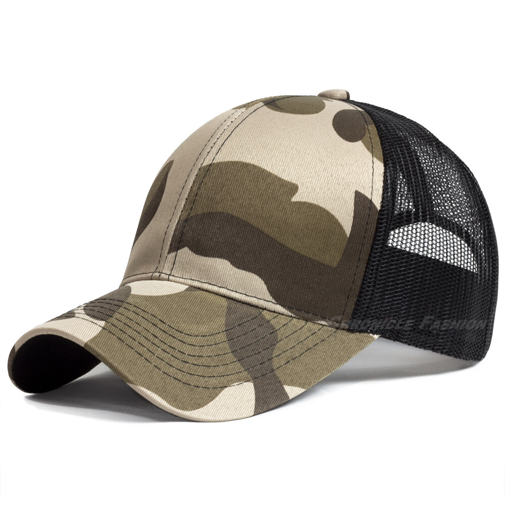 Plain Trucker Hat Mesh Back Snapback Baseball Cap Solid Visor Blank Caps Hats