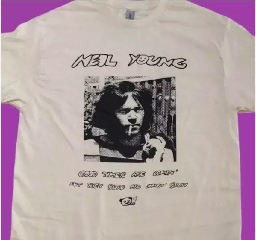 Vintage Neil Young Good Times Are Coming 2025 T-Shirt For Fan