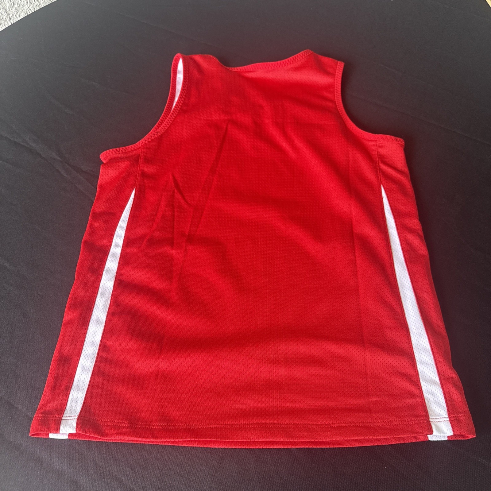 Nike Men’s Dri-FIT Practice Basketball Jersey (Reversible) Red White Large