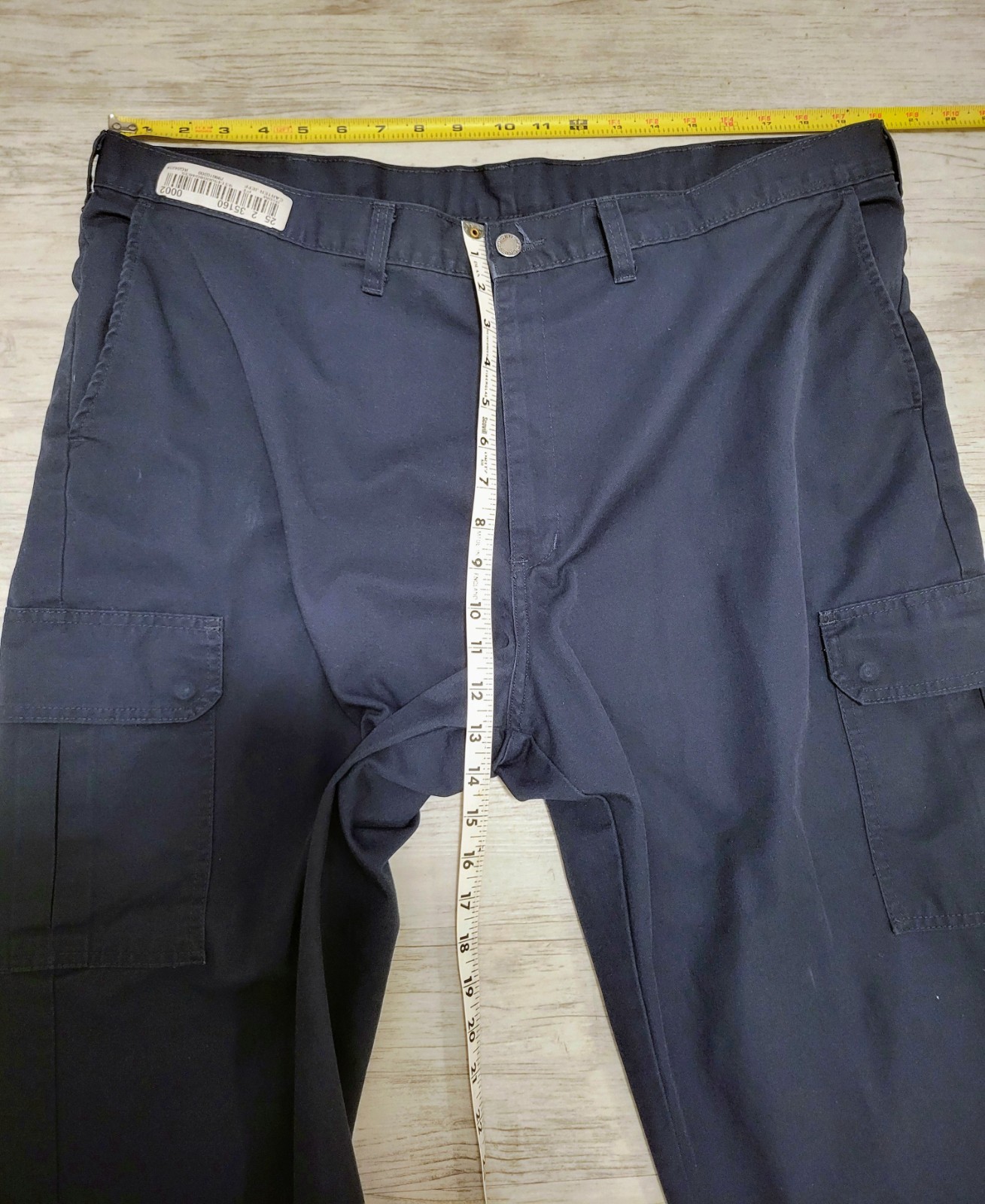 Dickies Industrial Cargo Pant Relaxed Fit Straight Leg Navy Uniform Mens 42×34