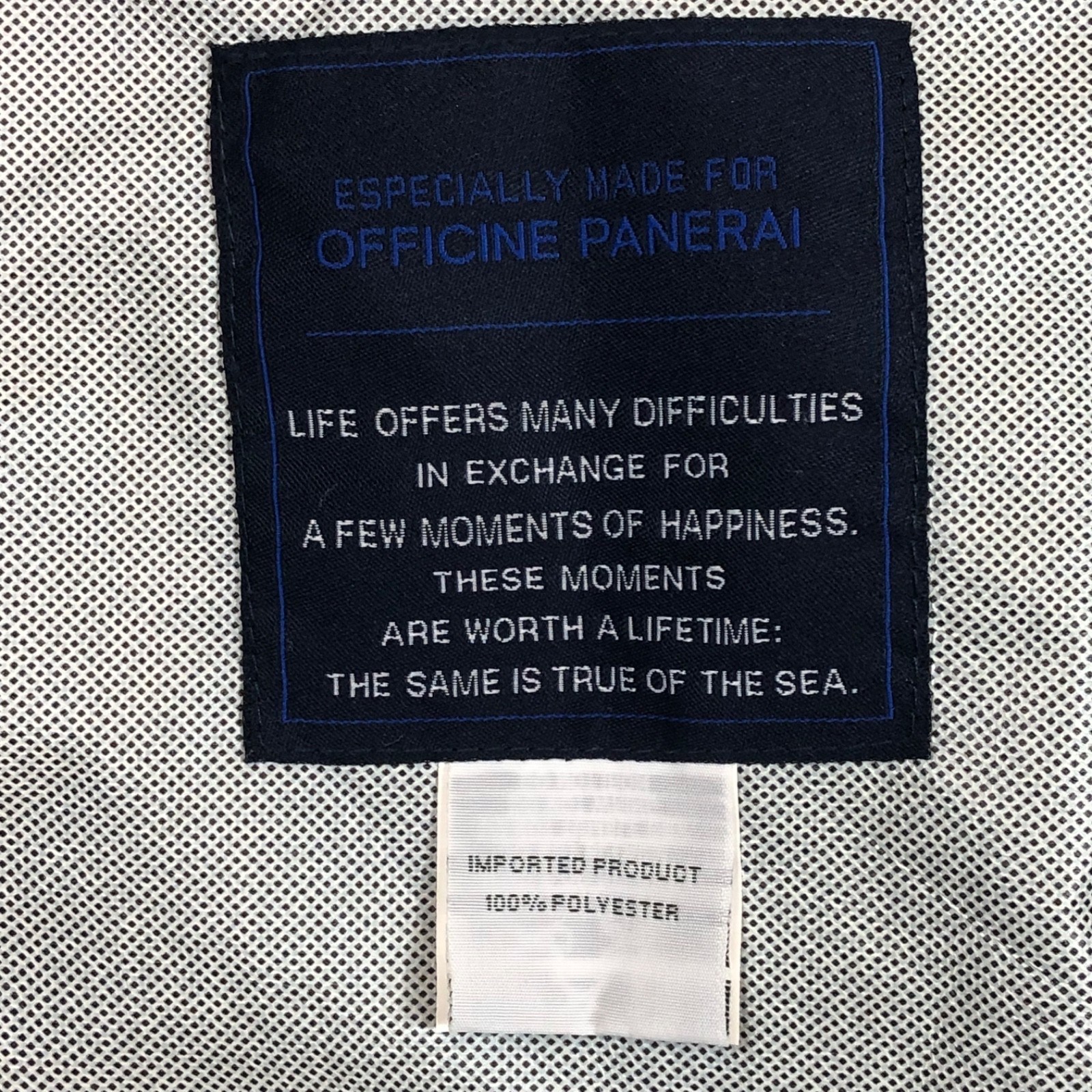 Mens Panerai Classic Yachts Challenge Sailing Full Zip Waterproof Jacket Size XL