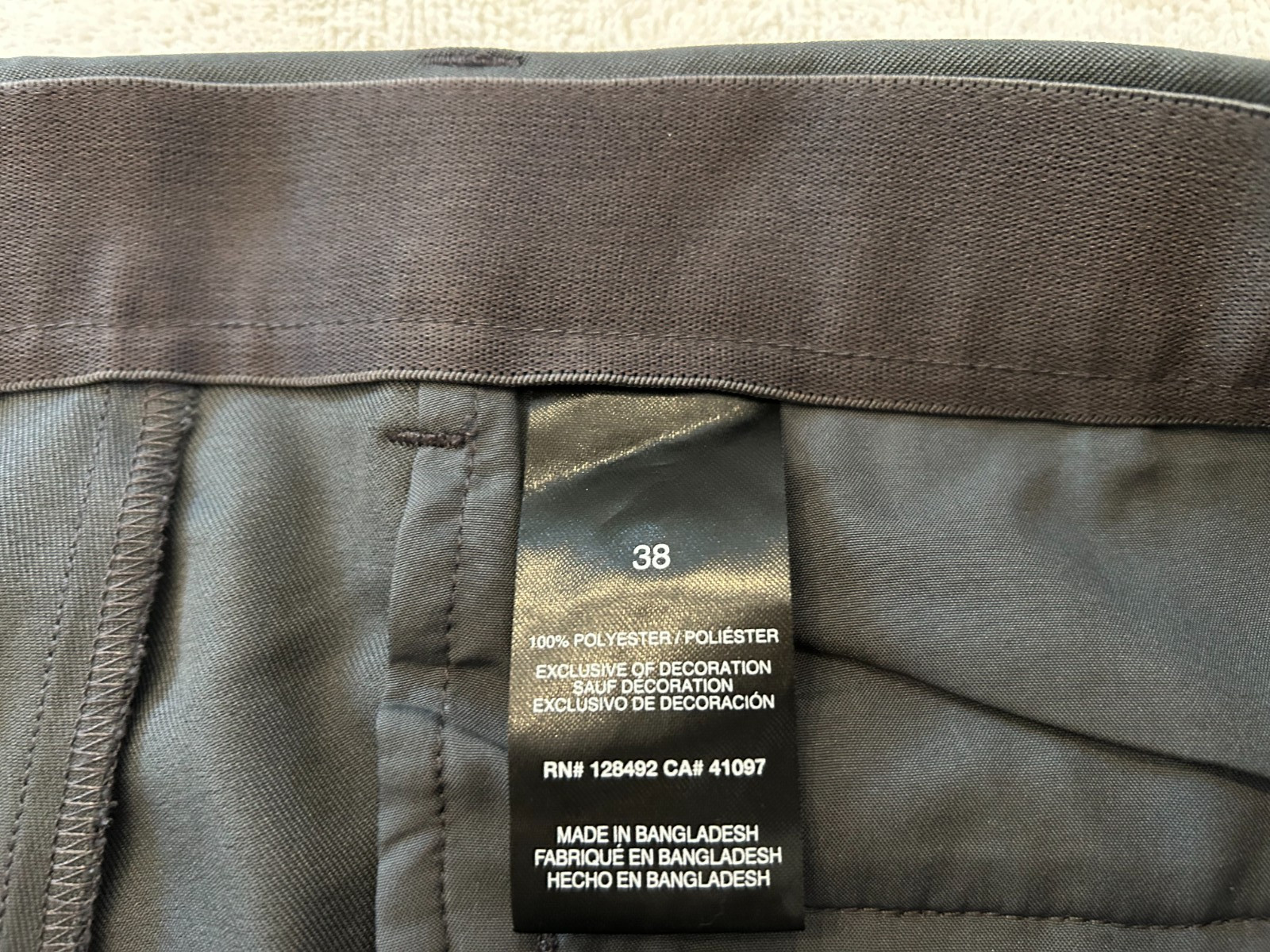 Greg Norman Golf Shorts Men Size 38 Deep Gray Performance Flat Front Polyester