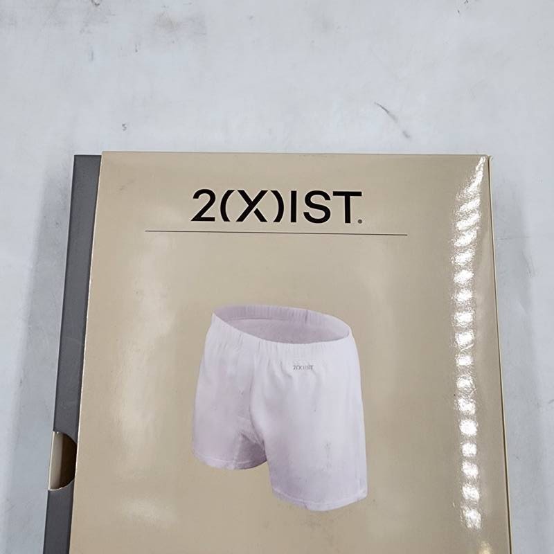 2(X)IST Pima Cotton Relaxed Breathable Knit Boxers Men’s L Black Elastic Waist