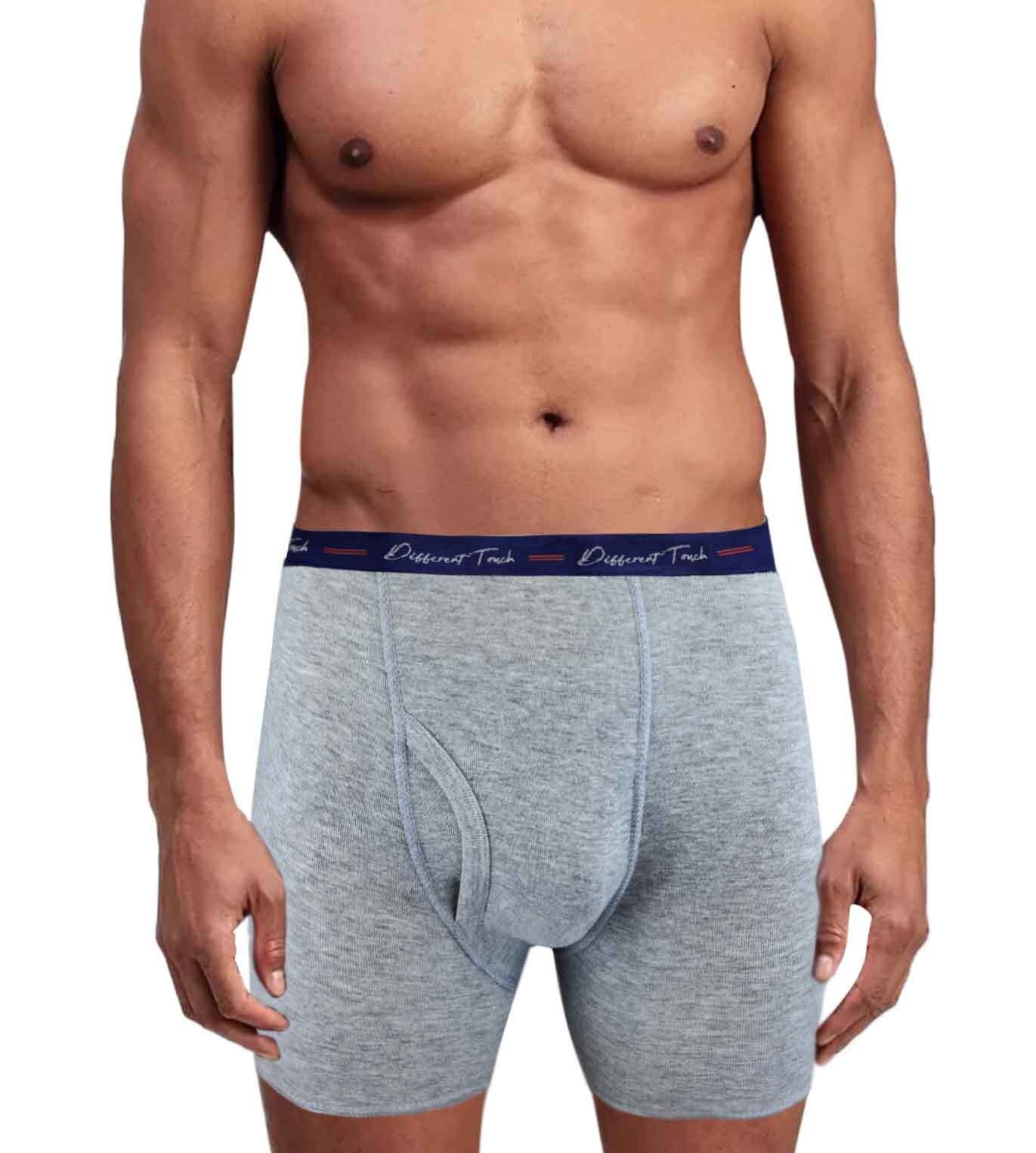 Different Touch 6 Men’s USA Big & Tall Signature Logo Leg Boxer Briefs Underwear