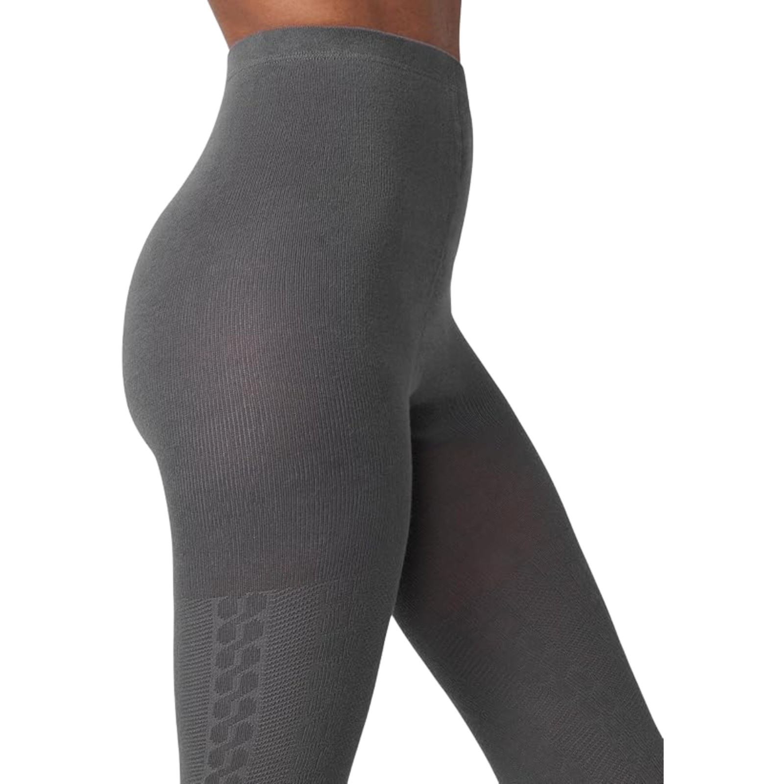 HUE Women’s Cable Sweater Tights sz M / L – Medium / Large Gray U24245
