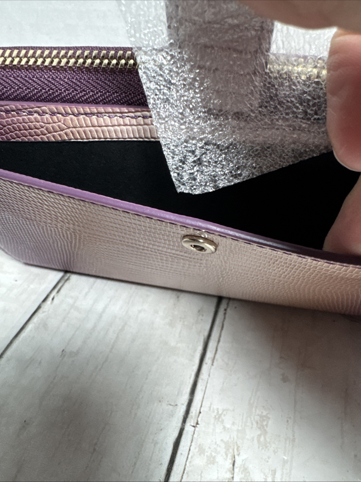 Tumi Belden SLG Travel Wallet Moonlight/Purple/Ombre 4.5×8.75”. New Without Tags