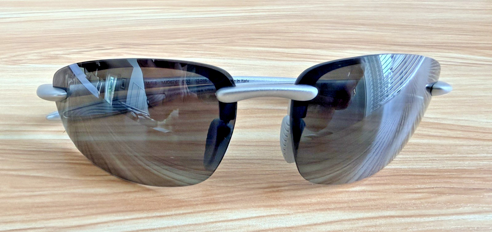 Brand New Maui Jim Ho’Okipa Ultra Sunglasses – Metal Matte Silver 676-17