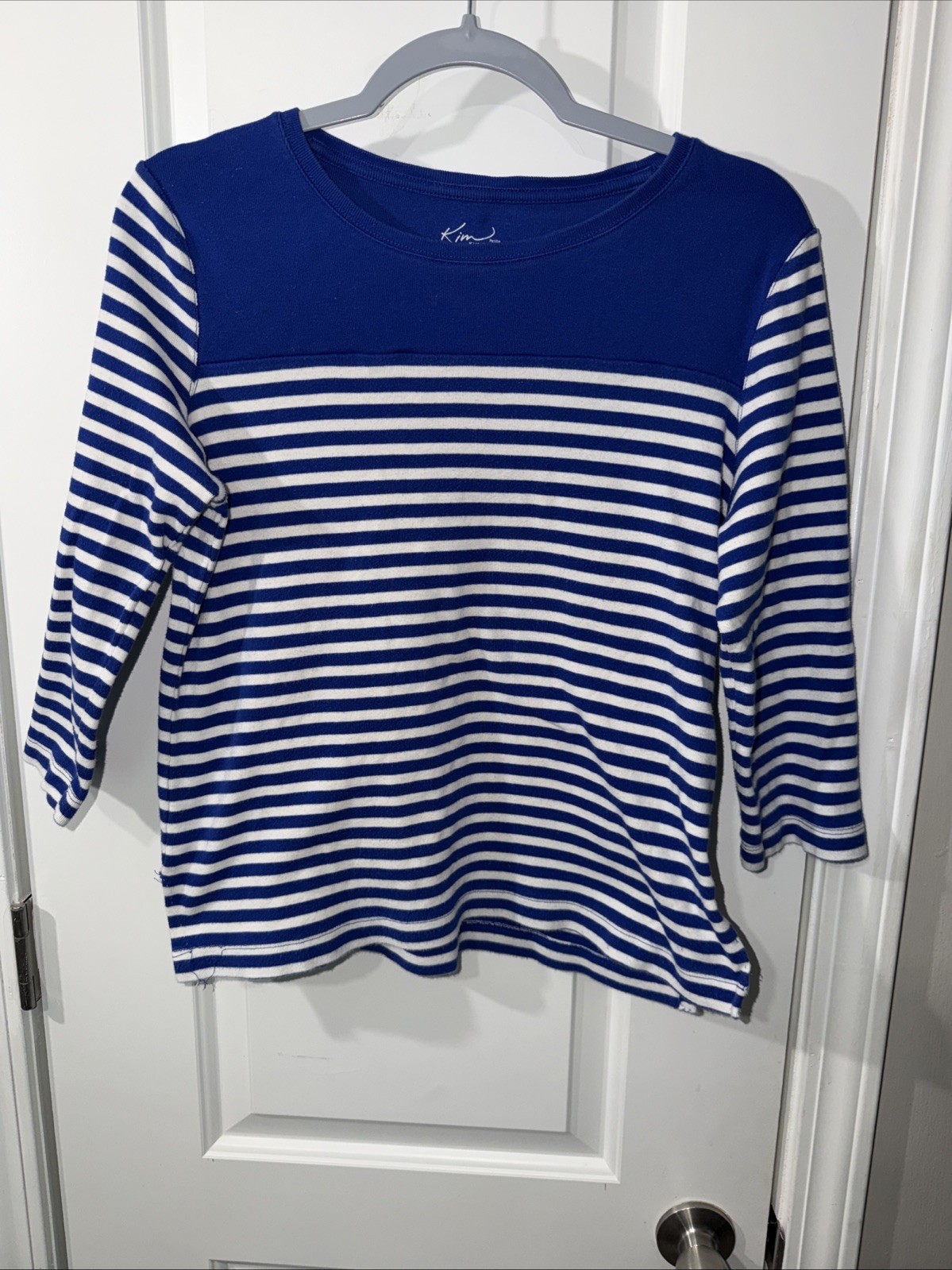 Kim Rogers Women’s Blue And White Strip Shirt P/L