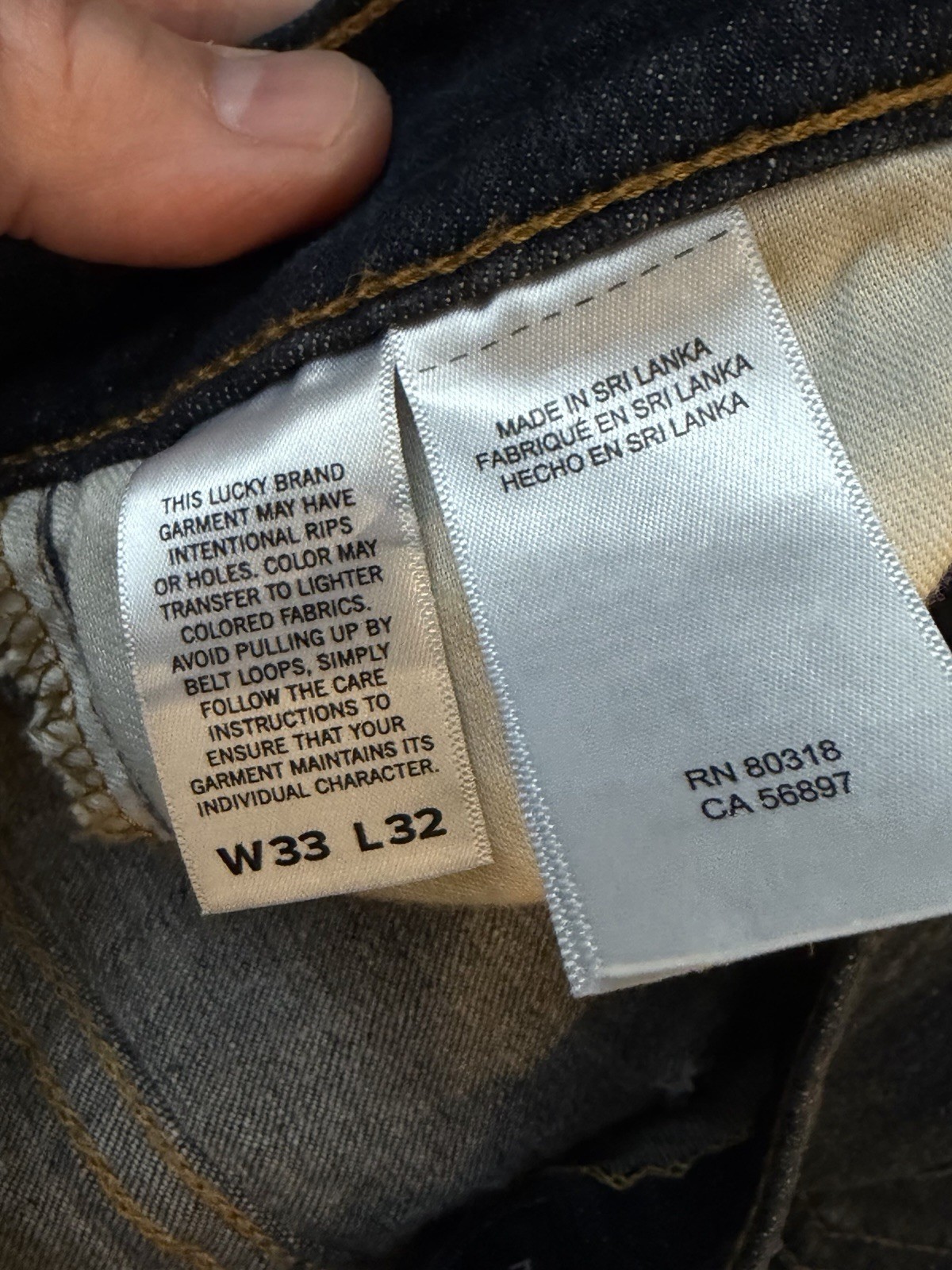 33×32 – BLUE – Lucky Brand Jeans 223 Straight Leg Regular Fit Denim Jeans