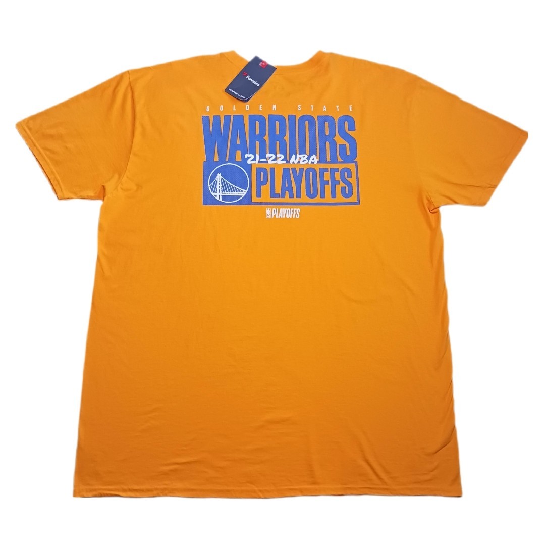 Fanatics Golden State Warriors Playoffs Mens XXL Yellow T Shirt Short Sleeve NBA