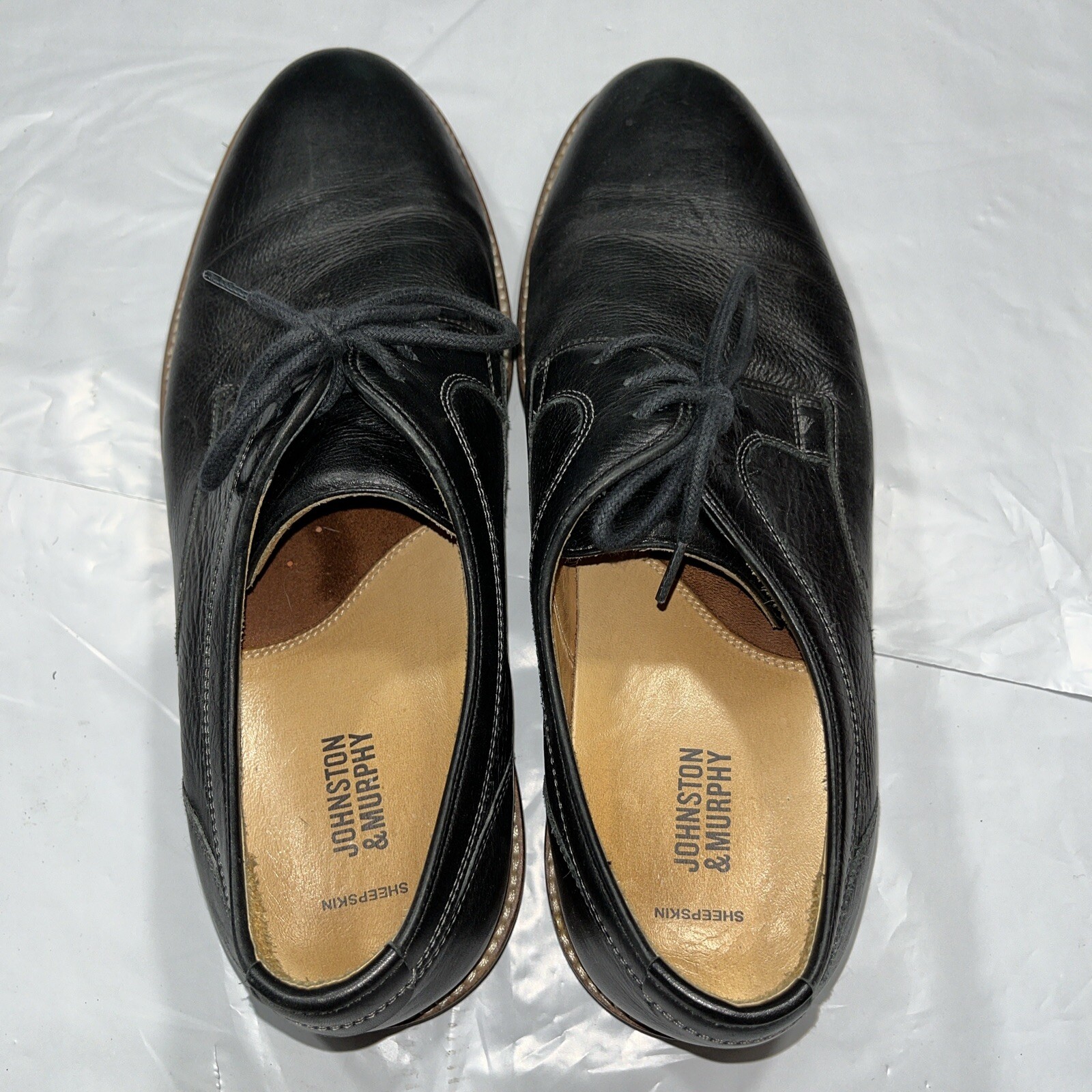 Johnston & Murphy Lace Up Shoes, J&MFlex Barlow Plain Toe Oxford 204871 Sz 10.5M