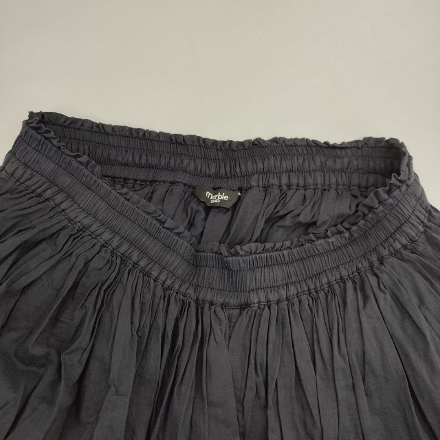 marble sud Cotton Lawn Gathered Hakama PT 07ES006134 Pants black 6-0330M∞
