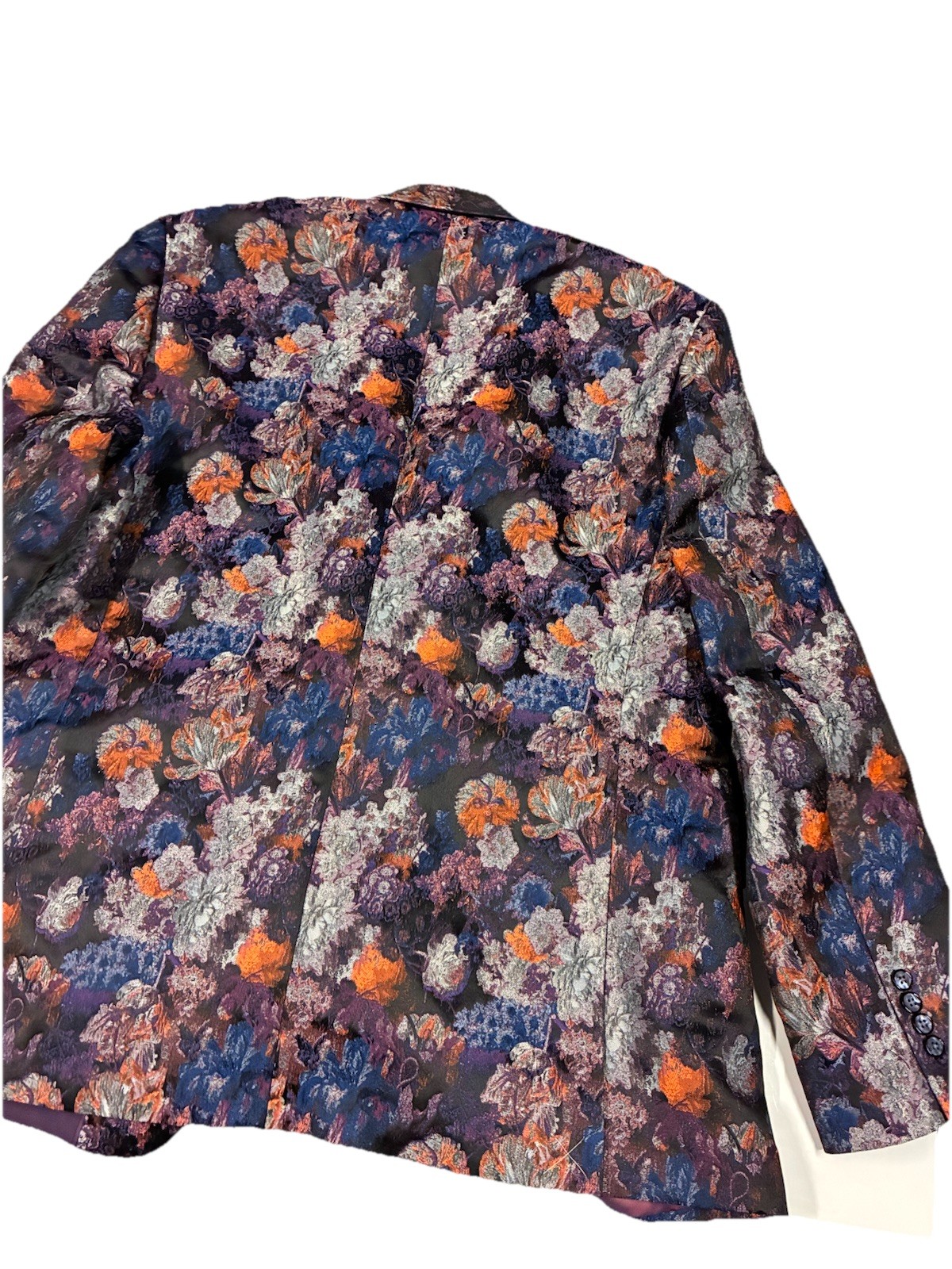 TALLIA x Lansky Bros Shawl Lapel Blazer 52XLMen Multicolor Floral Print 1-Button